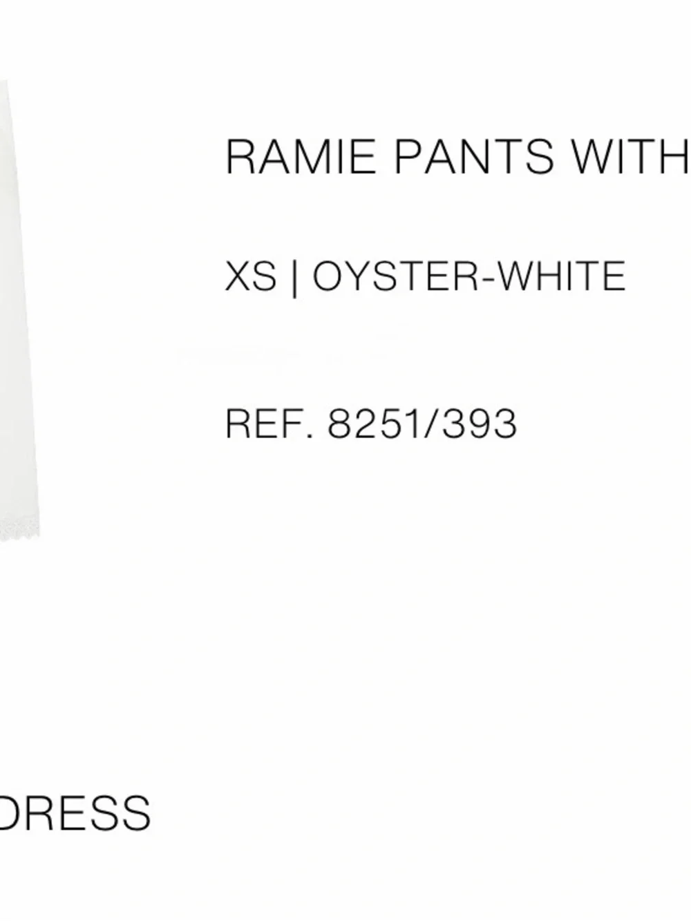 Women's Cream Linen Lace pants